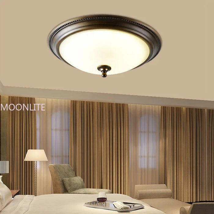 Frosted glass ceiling light