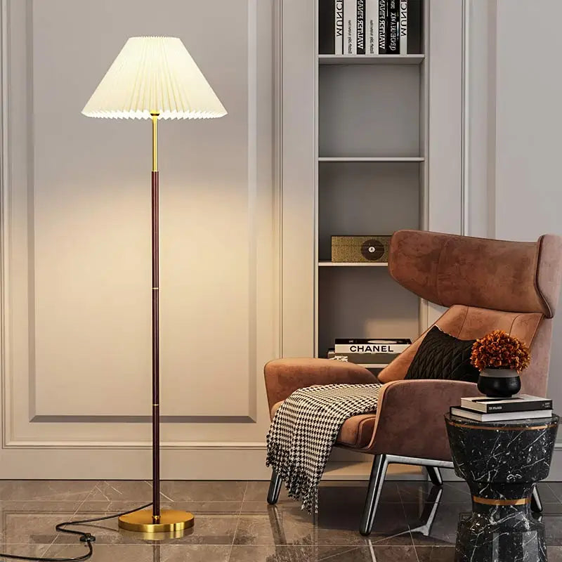 Fabric floor lamp