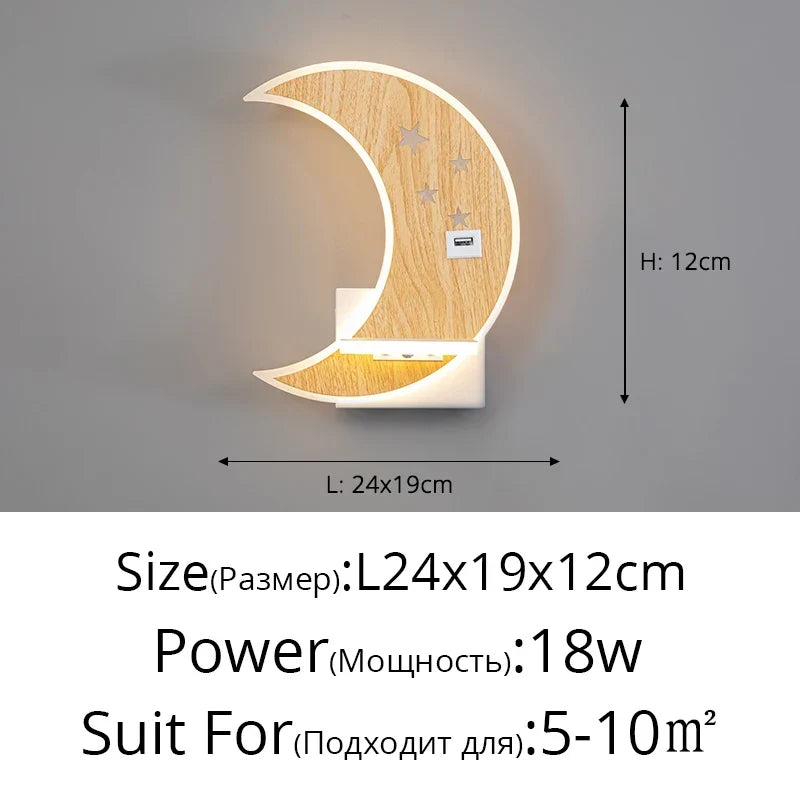 Moon USB Wall Light, view 16