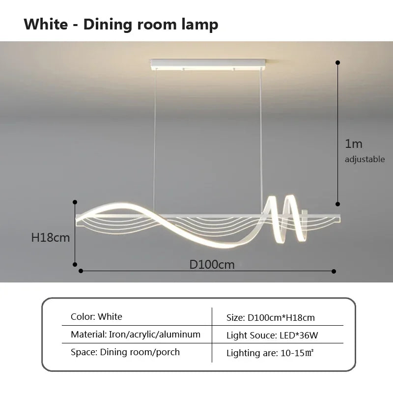 Modern LED Pendant, view 12