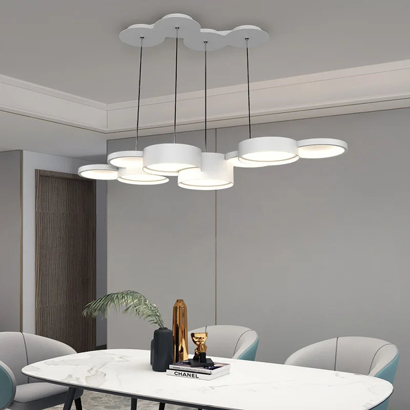 White LED chandelier