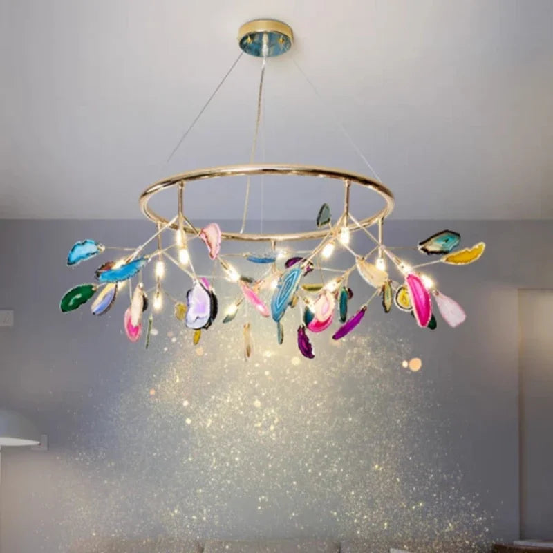 Agate chandelier