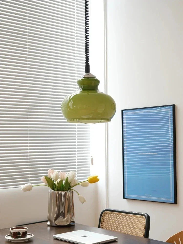 Nordic Colored Glass Bar Pendant, view 6