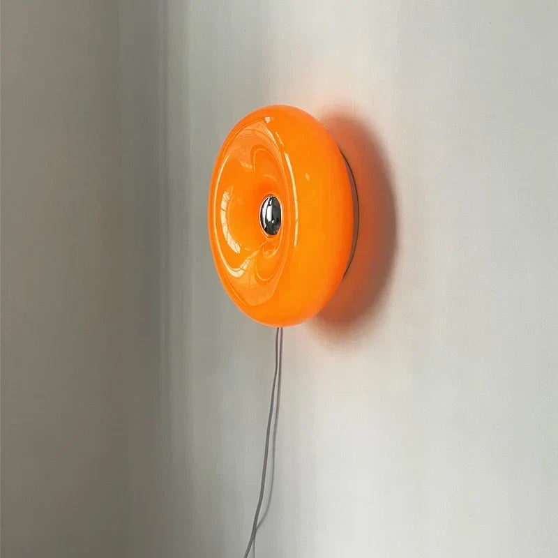 Glass Donut Wall Light, view 3