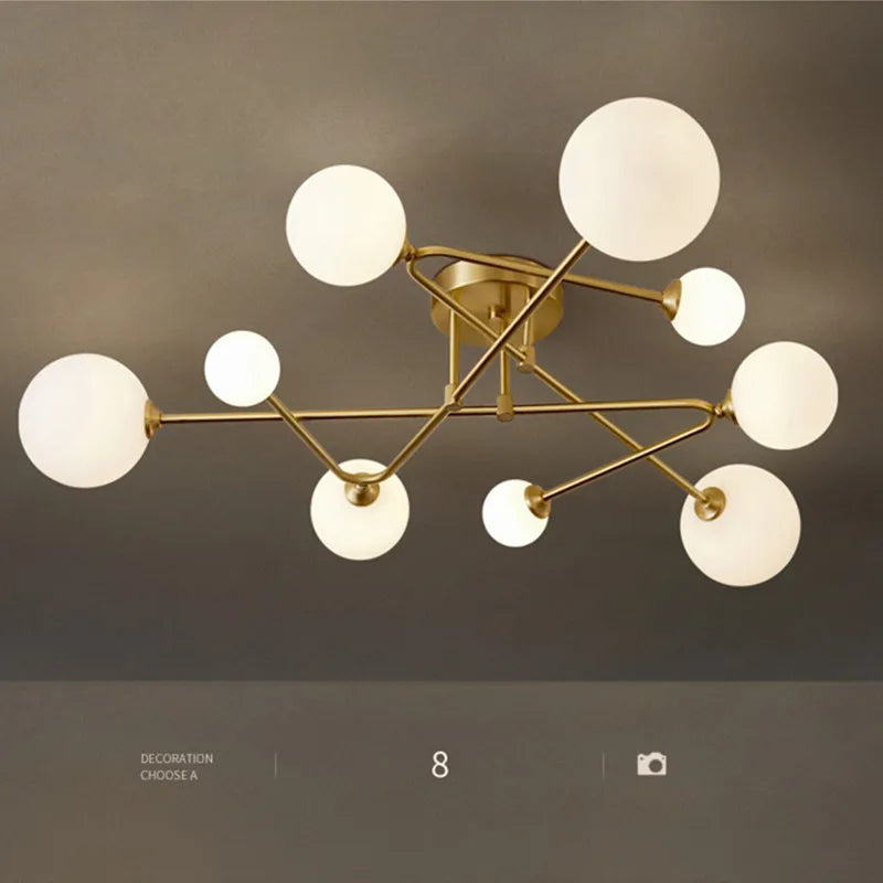 Copper chandelier