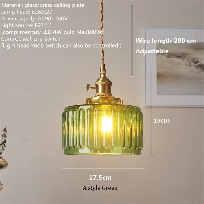 Rustic Glass Pendant, view 7