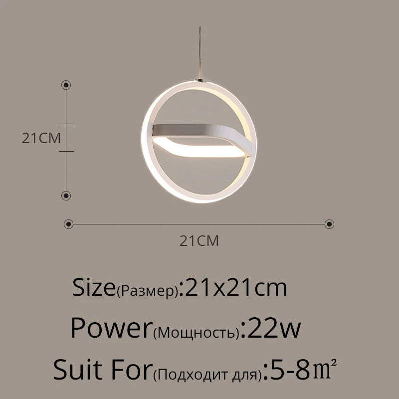 Geometric LED Pendant, view 23