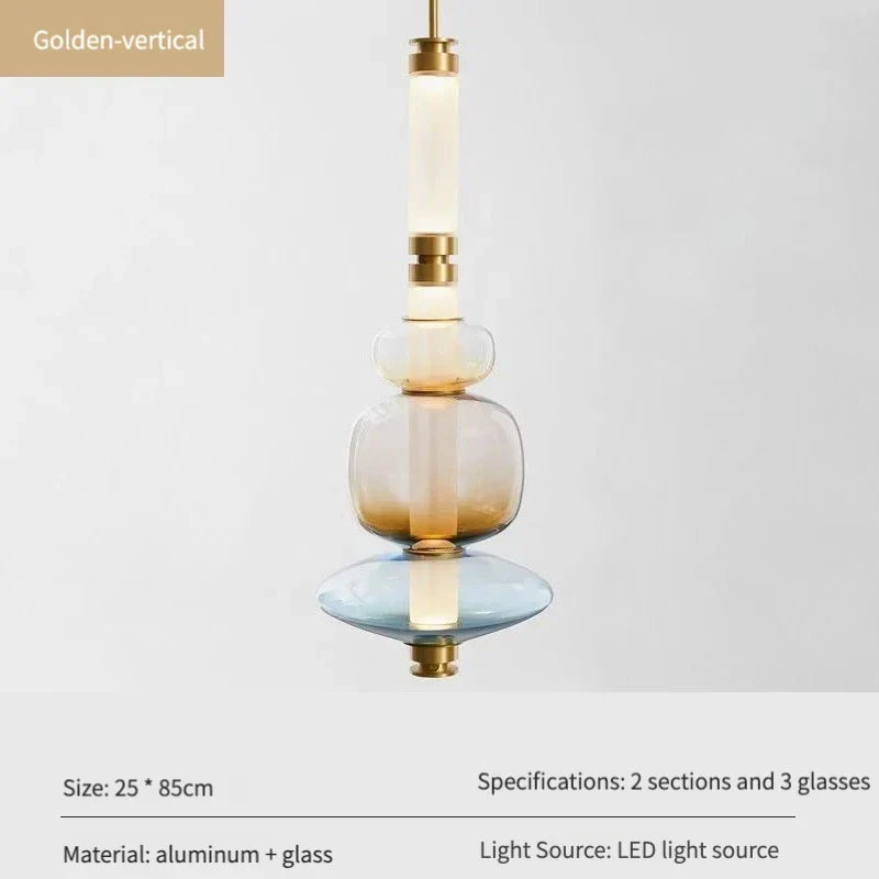 Glass Linear Chandelier, view 8