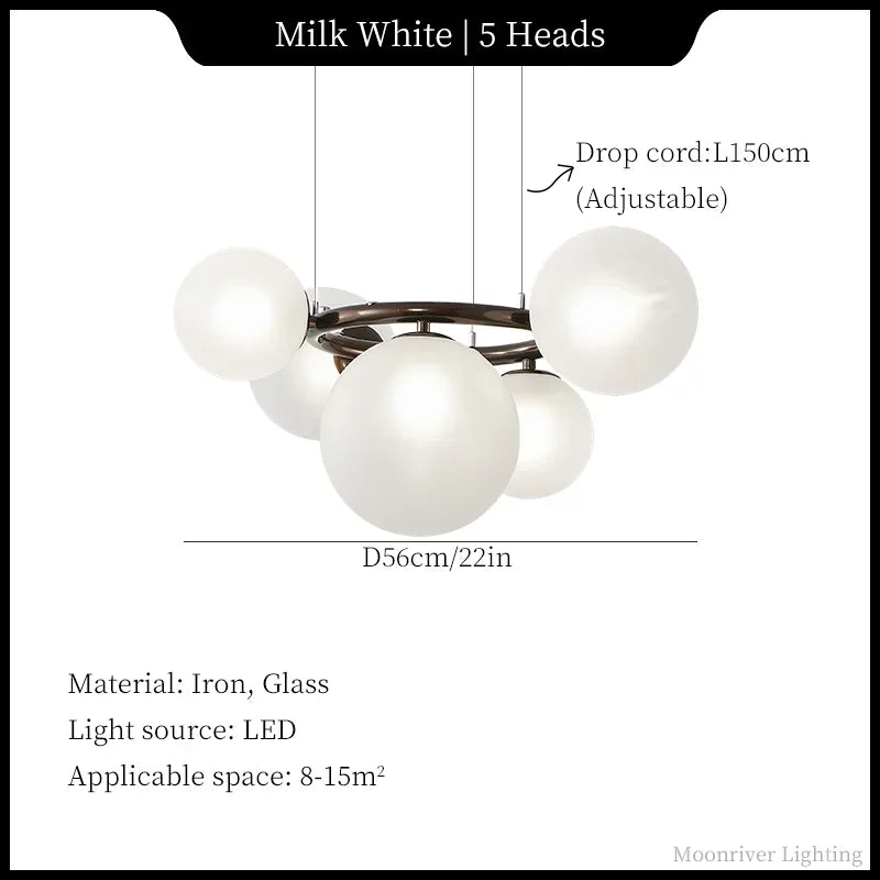 Creative Glass Chandelier, view 7