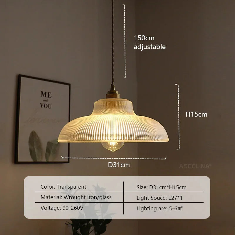 Vintage Glass LED Pendant, view 8