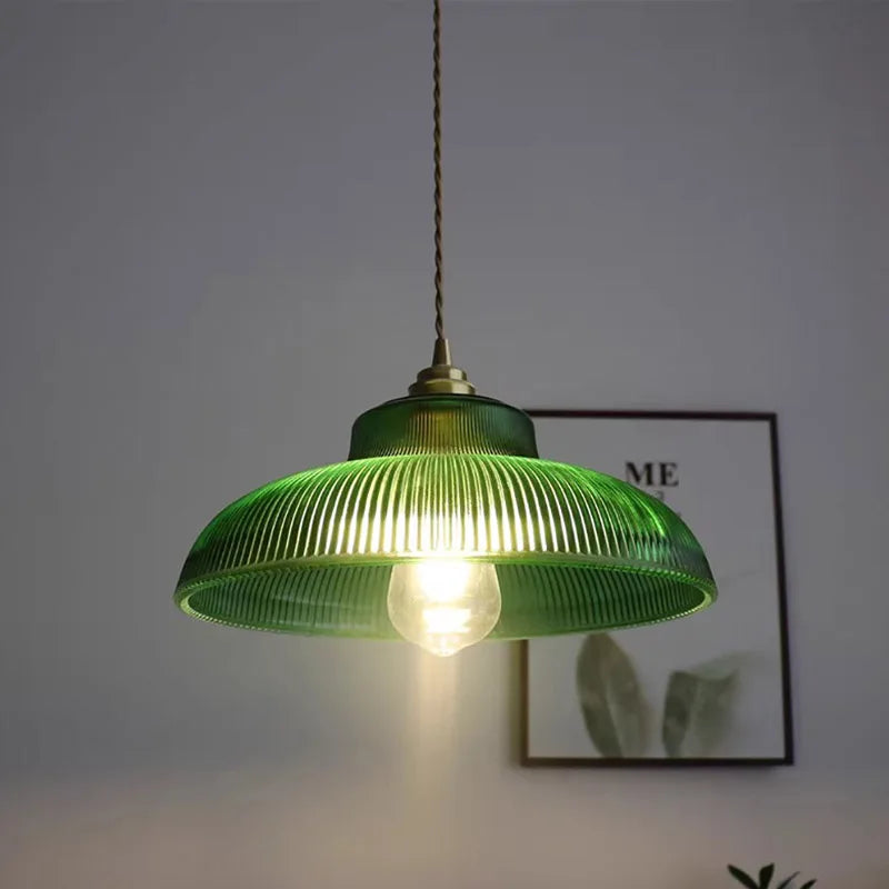 Vintage glass LED pendant