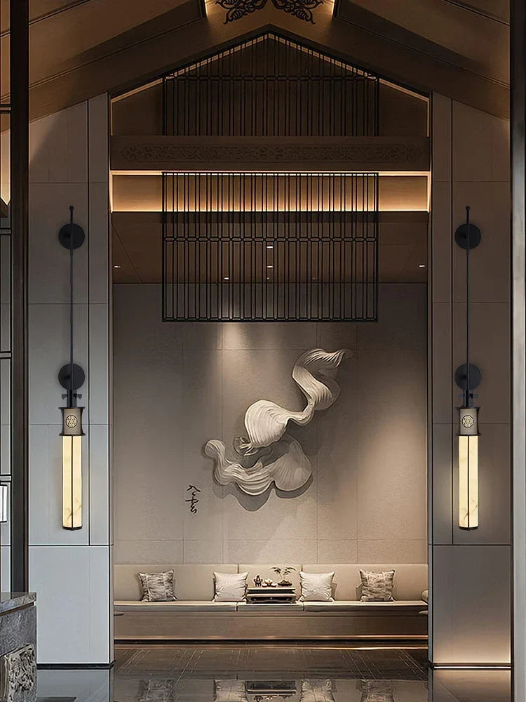 Gray gold sconce