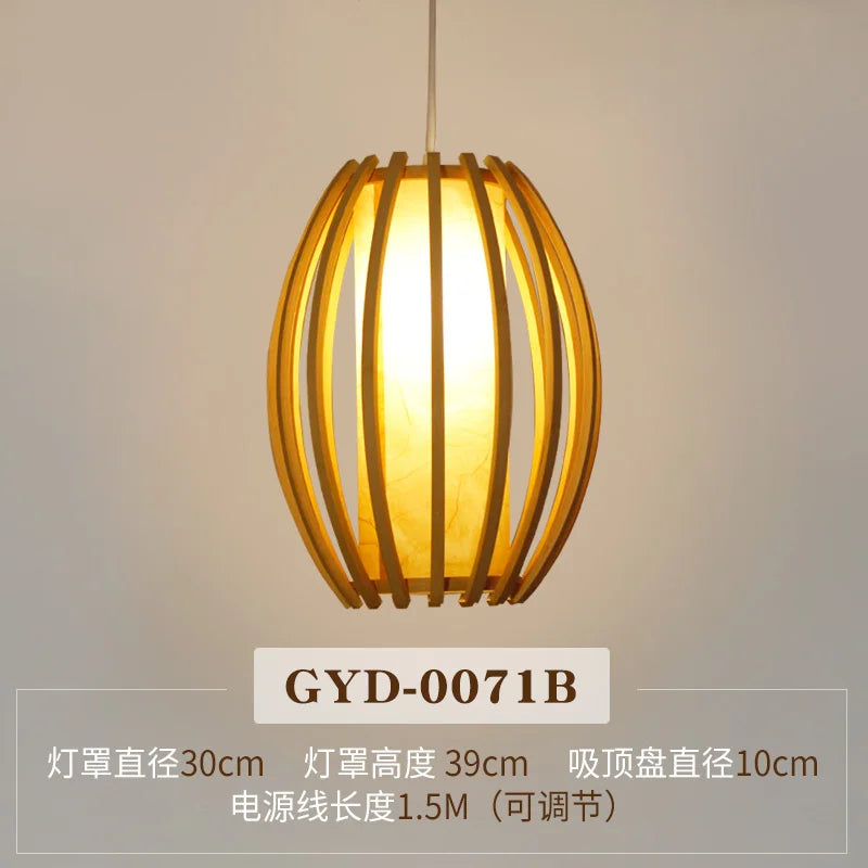 Bamboo Zen Pendant Light, view 12
