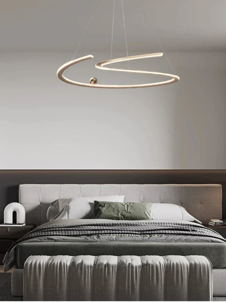 Ring pendant over a dining table