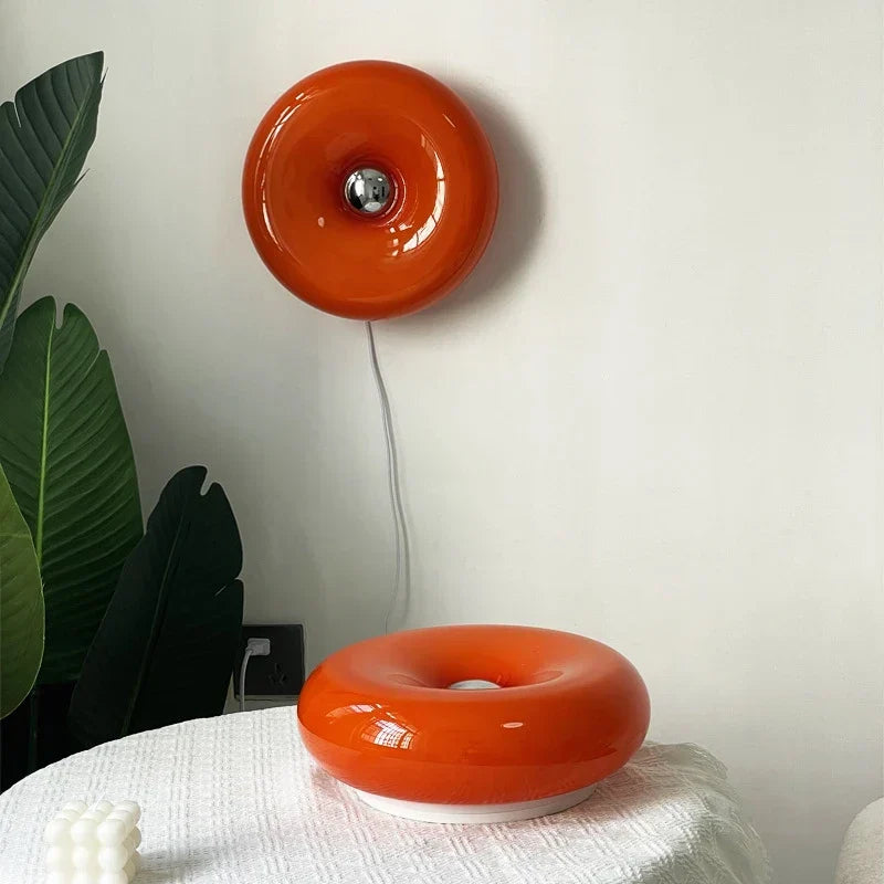 Glass Donut Wall Light, view 4