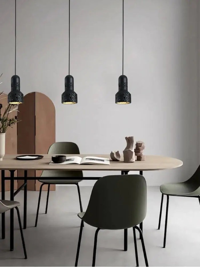 Stone table lamp