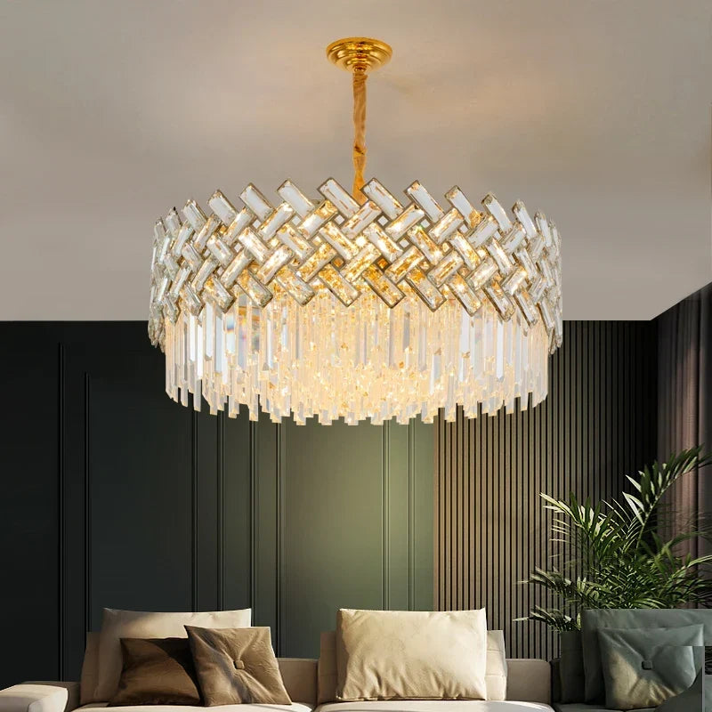 Crystal ceiling light