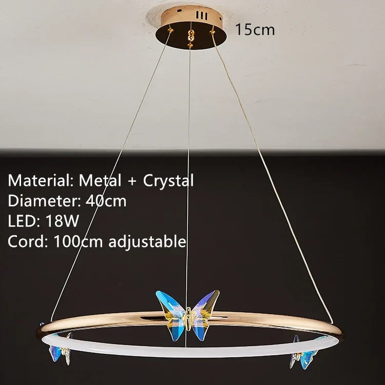 Crystal Butterfly Light, view 8