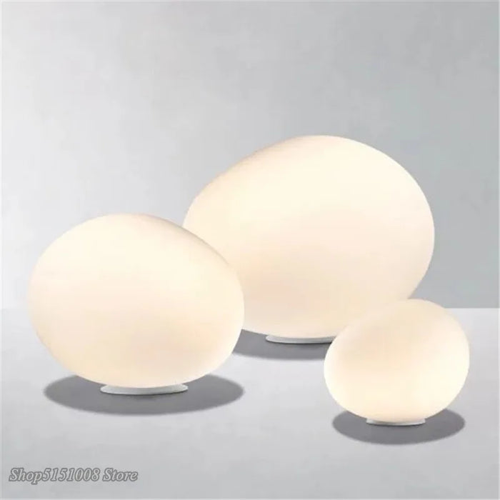 Glass desk lamp