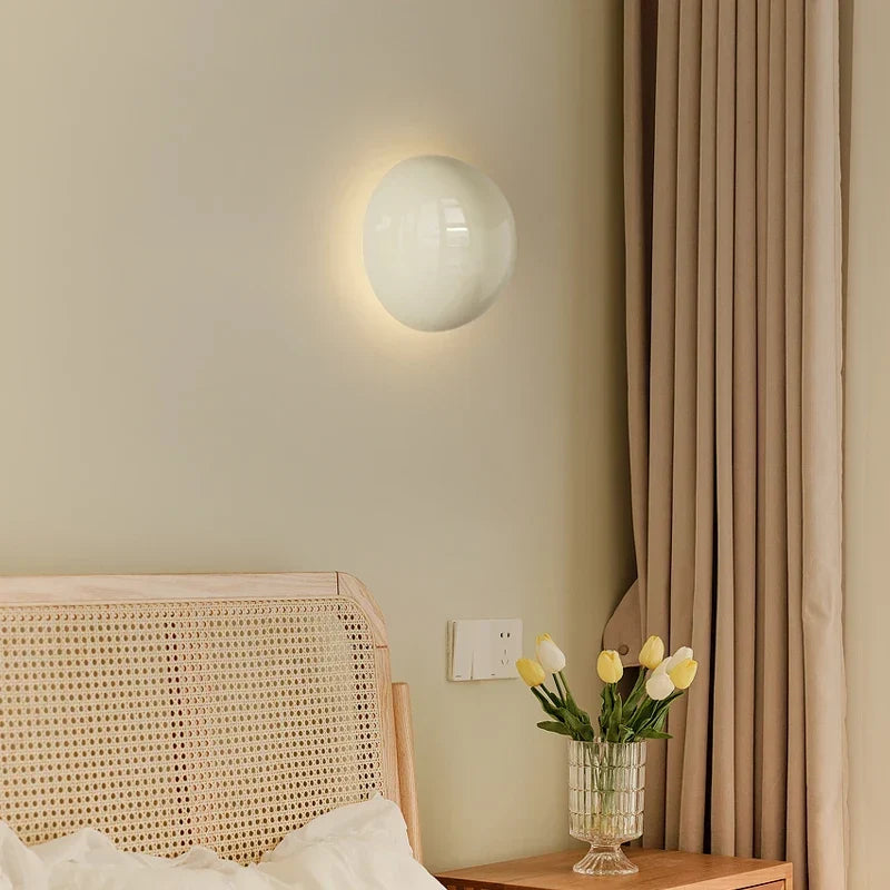 Bauhaus round dimmable LED wall light