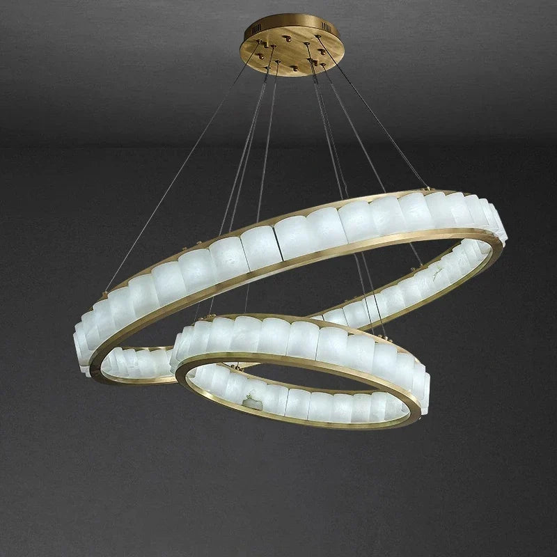 Grand marble chandelier