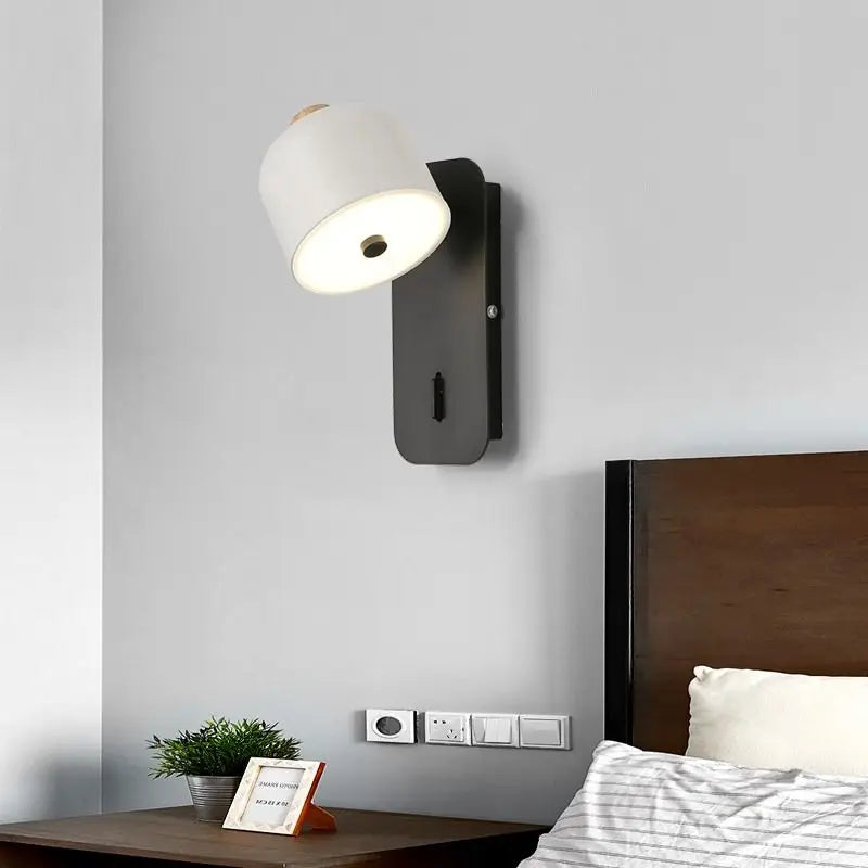 Rotating Nordic LED wall light