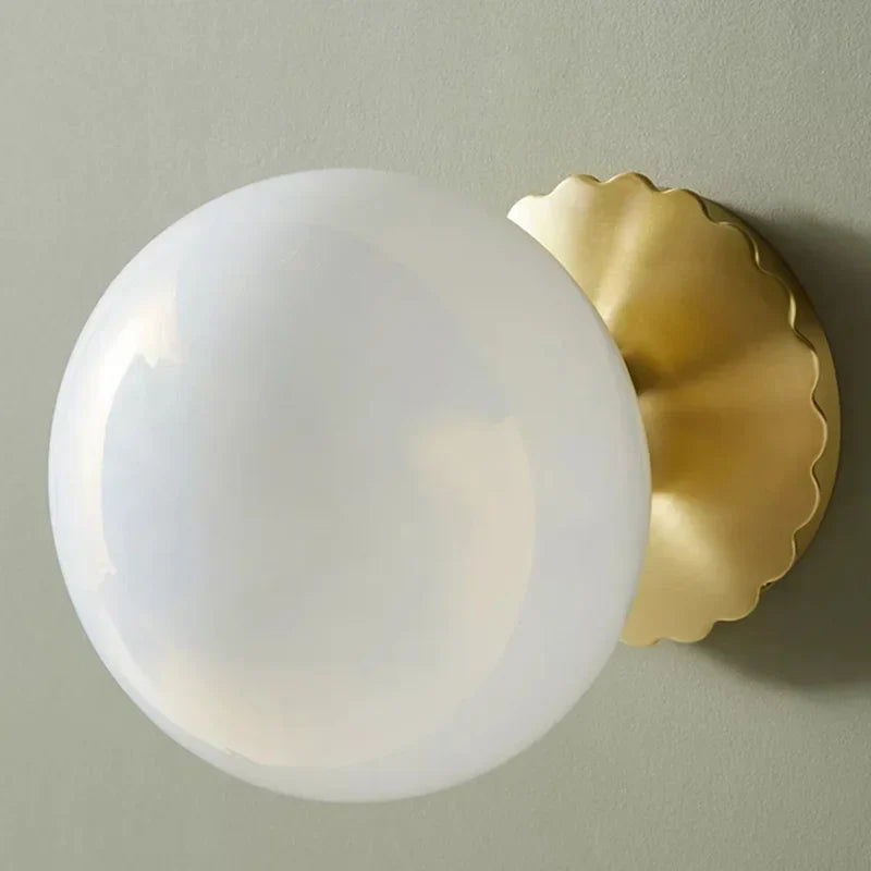 Pink Glass Sconce, view 3