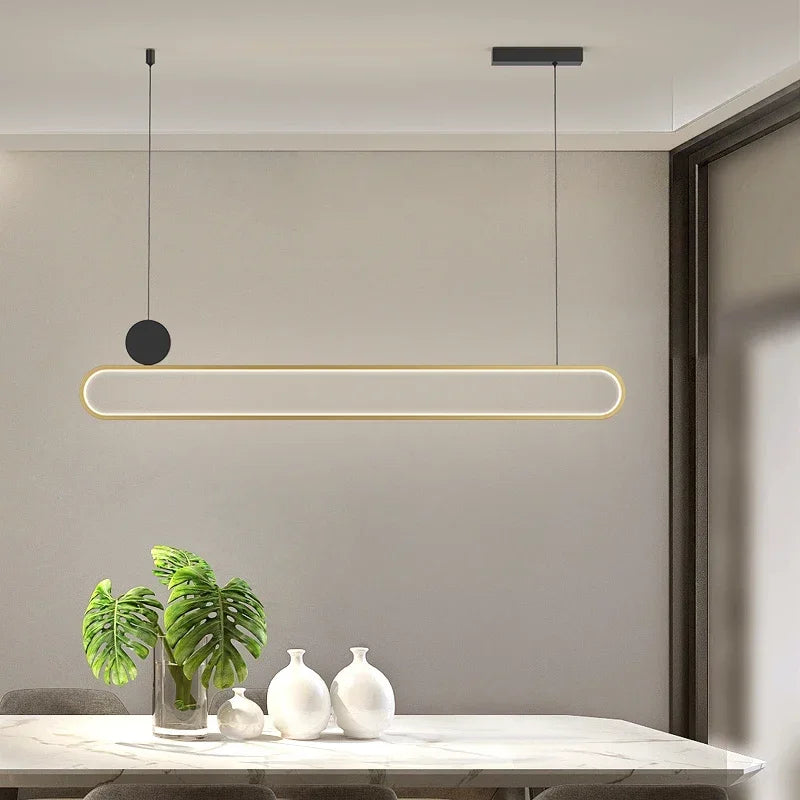 Double Ring LED Pendant, view 3
