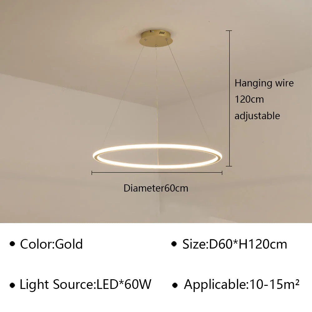 Ring LED Pendant, view 17