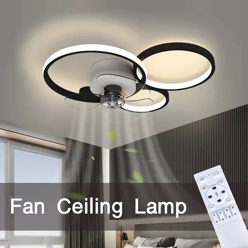 Square fan flush mount
