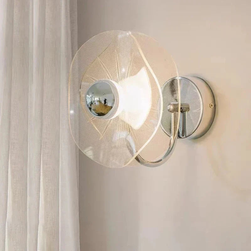 Silver flower sconce