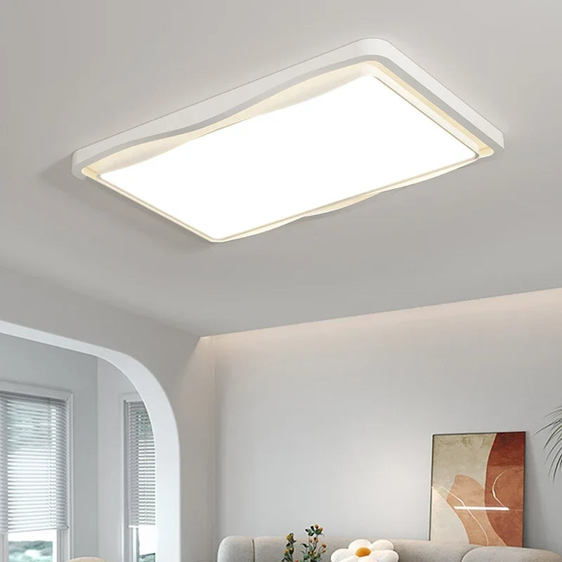 Cream LED flush mount
