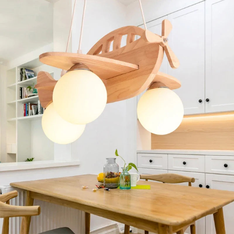 Wood Airplane Pendant, Kids, view 5