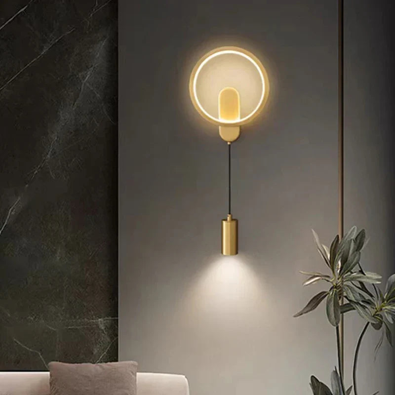 Modern Brass 3-Color Light, view 4