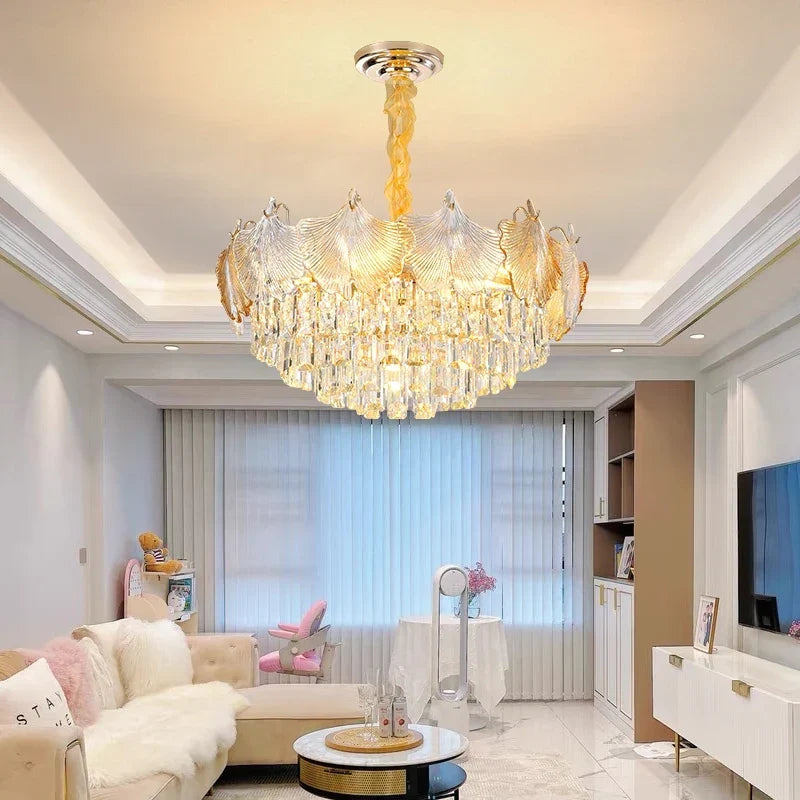 Modern clear chandelier