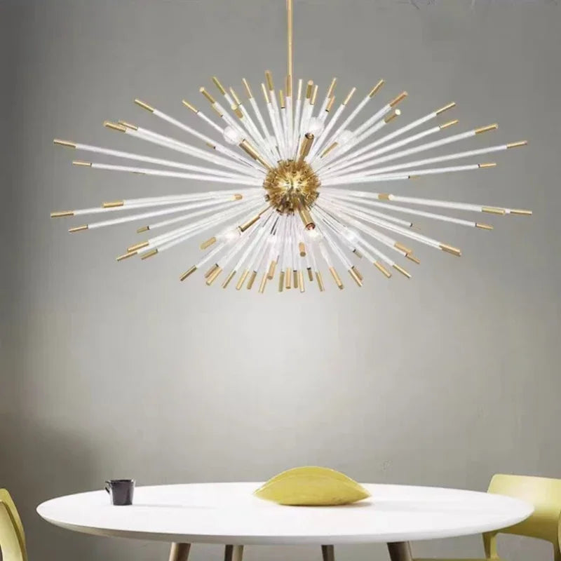 Luxury Gold Crystal Chandelier, view 3