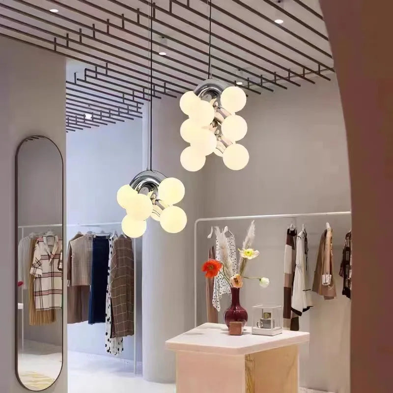 Glass Cluster Chandelier, view 3