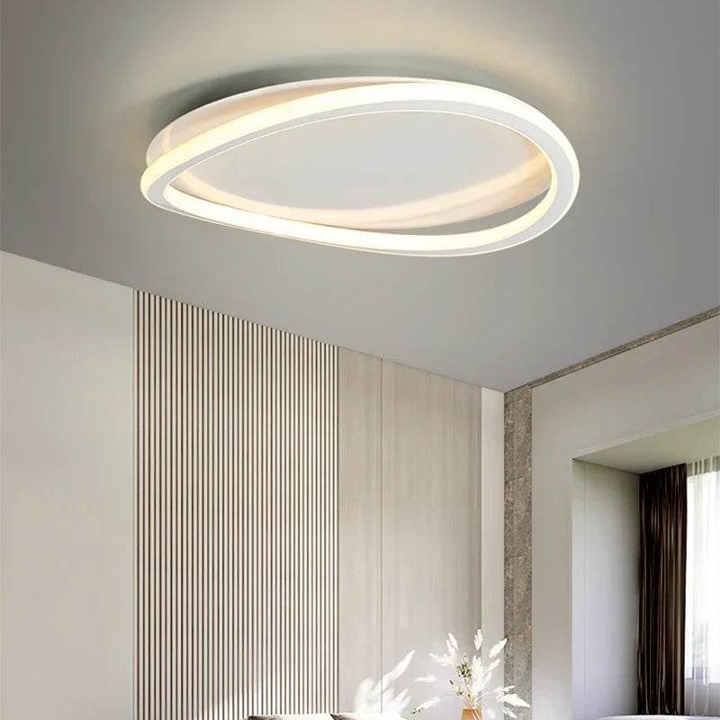 Black white flush mount
