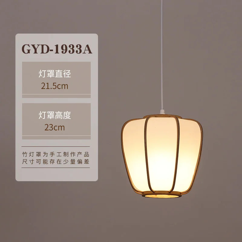 Bamboo Zen Pendant Light, view 10
