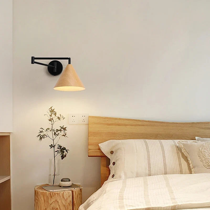 Wood Swing Arm Sconce, view 4