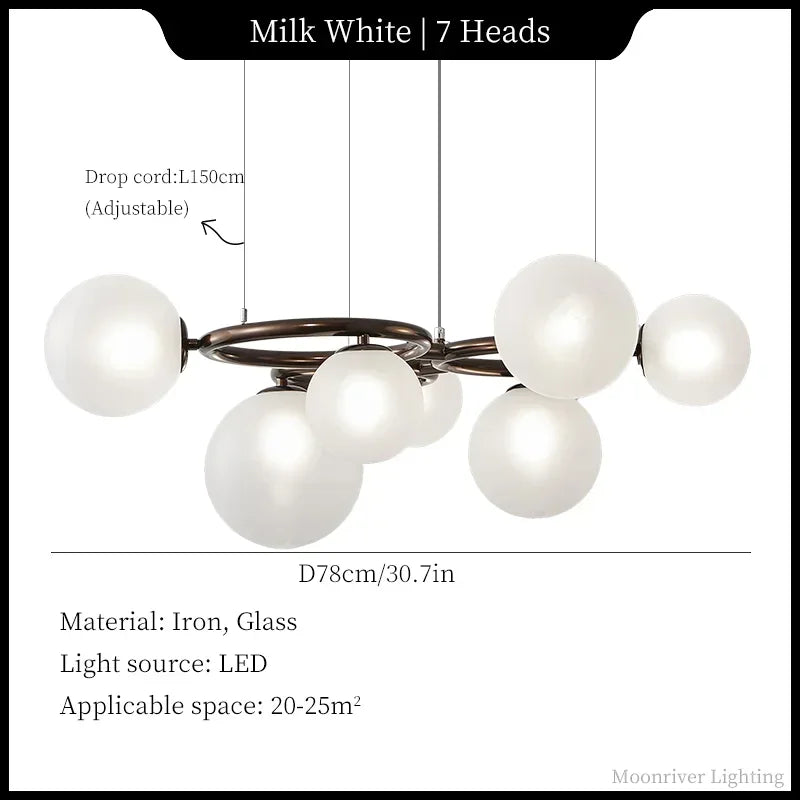 Creative Glass Chandelier, view 12