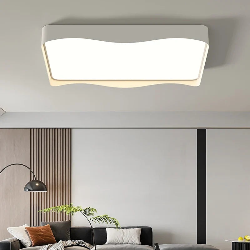 White flush mount