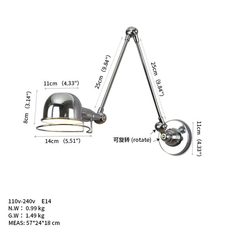 Loft Swing Arm Sconce, view 11