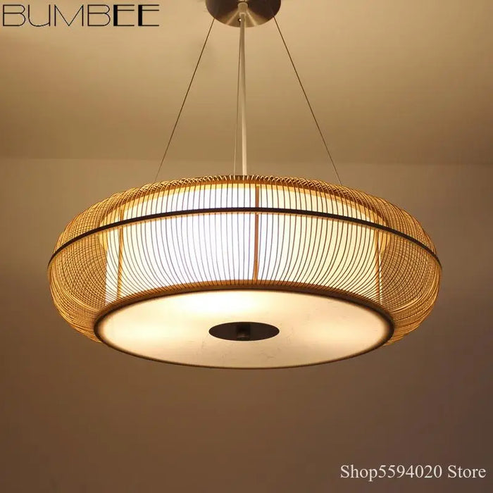 Bamboo pendant light