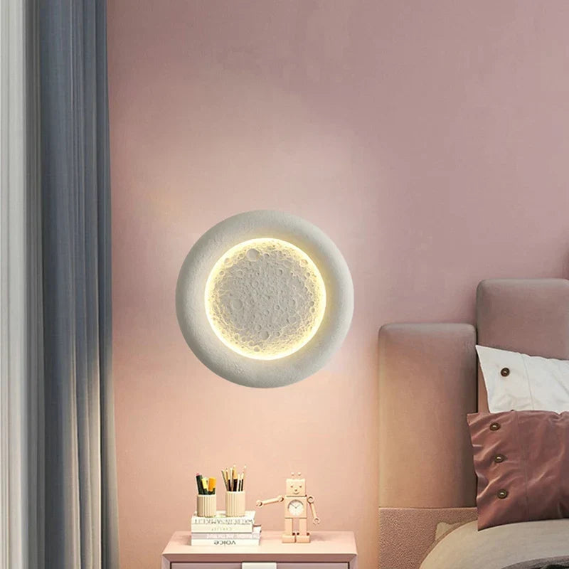 Resin Moon Wall Light, view 3