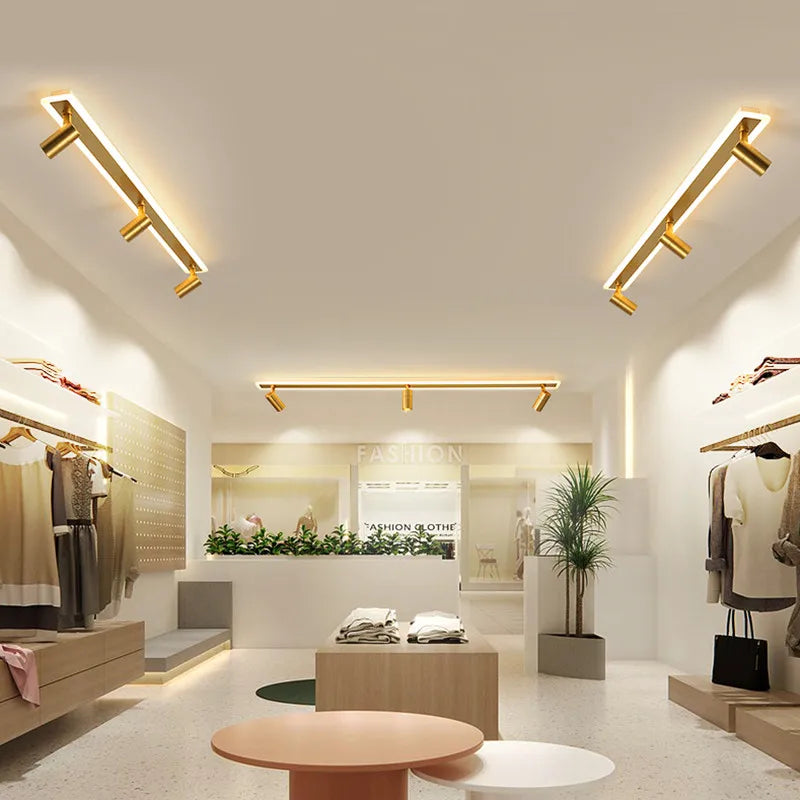 Black gold modern light
