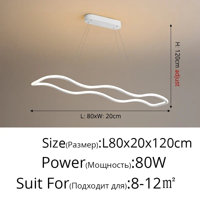 Long Wave LED Pendant, view 15