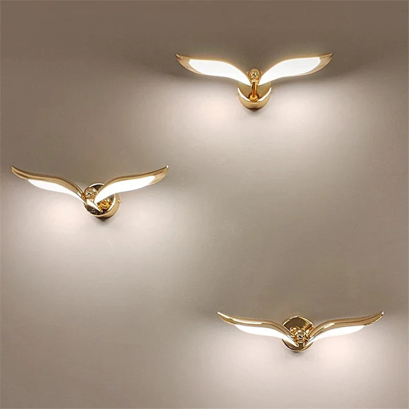 Creative gold wall light