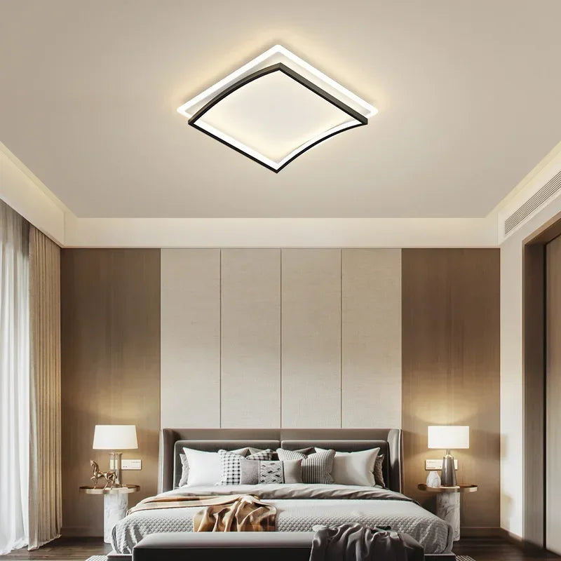 Gold modern flush mount