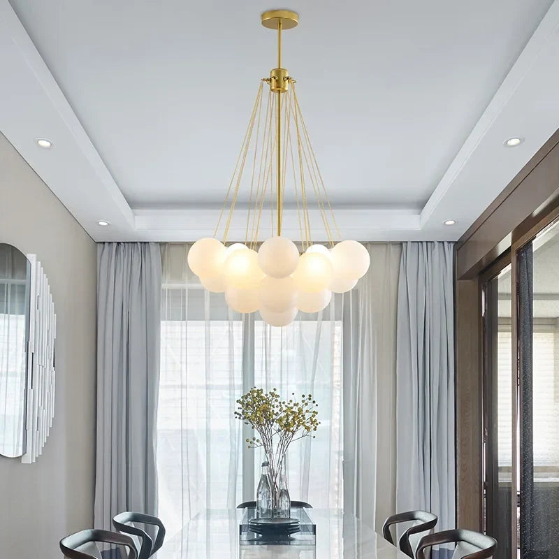Glass Balls Cluster Chandelier, view 4